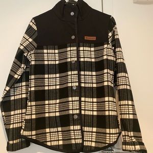 Colombia Outdoors Button Up Flannel Plaid Sweater